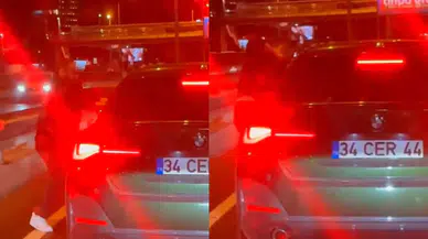 Bakırköy’de bir maganda trafikte kadın sürücüyü darp etti!