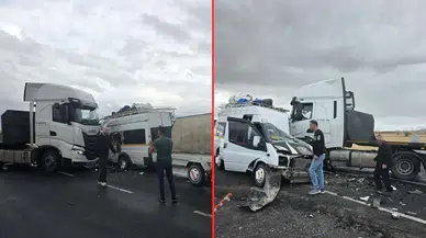 Nevşehir'de tarım işçileri taşıyan minibüs ile tır çarpıştı: 9 yaralı!