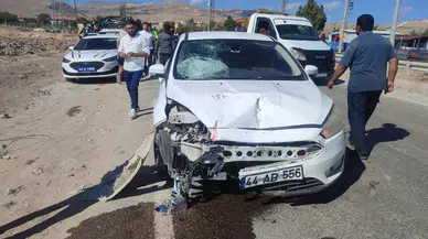 Malatya'da korkunç kaza! Otomobil ile motosiklet çarpıştı! 1 ölü