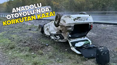 Otomobil takla atarak hurdaya döndü!