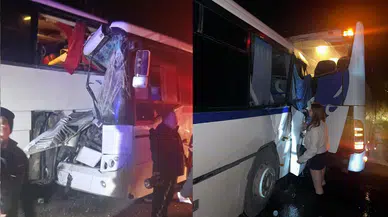 Sinop'ta trafik kazası: Servis otobüsü yolcu otobüsüne çarptı, 13 kişi yaralandı!
