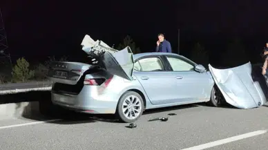 Kütahya'da kamyonete çarpan otomobilin sürücü öldü!