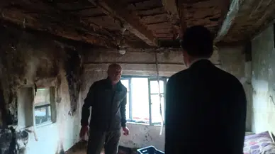 Bilecik’te yıldırım düşen ev korkuttu yangın büyümeden söndürüldü