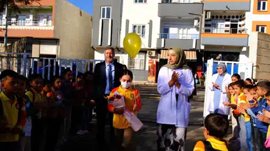 Lösemiyi yenen Asmin, okuluna görkemli törenle döndü