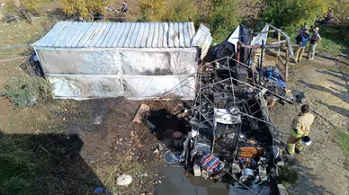 Hatay'da konteynerde yangın: Bebek öldü, annesi yaralandı!