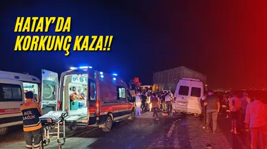 Yolcu minibüsü traktöre çarptı: 15 kişi yaralandı!