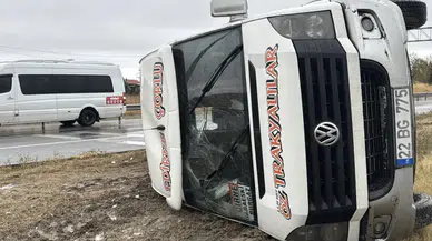 Kırklareli'de yolcu minibüsü devrildi: 7 yaralı!