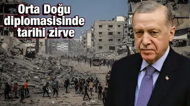 Cumhurbaşkanı Erdoğan Gazze'de barış için Mısır’da