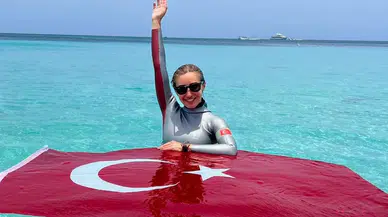 Milli Dalgıç Şahika Ercümen Gazze için dünya rekoru deneyecek