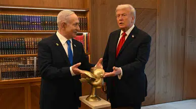 Netanyahu, Trump’a Altın Güvercin hediye etti