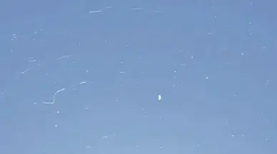 Muratlı’da gökyüzünden örümcek ağı’ yağdı