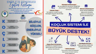 Enerji İşçileri Sendikası ve Vakıfay işbirliğiyle öğrencilere ücretsiz eğitim koçluğu desteği!