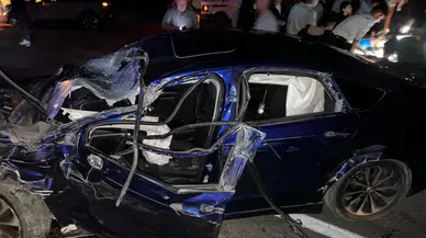 Amasya'da tır ile otomobil çarpıştı: 1'i ağır 5 yaralı