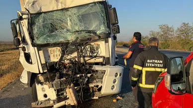 Batman’da iki tır çarpıştı: 1 sürücü yaralandı