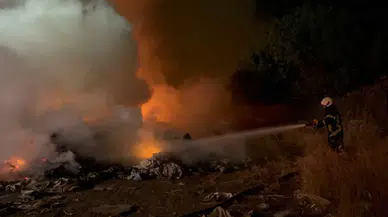 Kocasinan’da boş arazide çıkan atık yangını korkuttu
