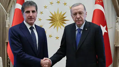 Cumhurbaşkanı Erdoğan, Neçirvan Barzani ile bir araya geldi!