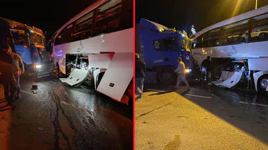 Bilecik'te tur otobüsü ile tır çarpıştı: 20 yaralı!