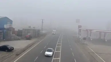 Ağrı’da yoğun sis hayatı olumsuz etkiledi