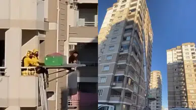 Adana'da ölen adamın cenazesi, yük asansörüyle indirildi