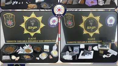 Elazığ’da 20 günlük uyuşturucu operasyonlarında 16 tutuklama