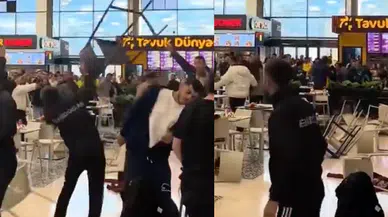 Ankara’da AVM’de sandalyeler havada uçtu!
