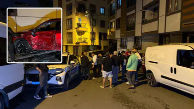 Eyüpsultan’da bir sürücü park halindeki 8 araca çarptı!