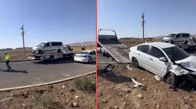 Mardin Nusaybin'de iki araç çarpıştı: 4 yaralı