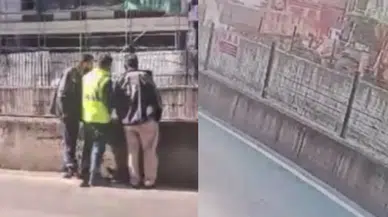 Bayrampaşa'da feci kaza! Kamyon, tramvay hattının korkuluklarına çarptı