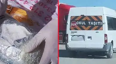 Van’da pes dedirten görüntü! Okul servisinde uyuşturucu taşıdılar