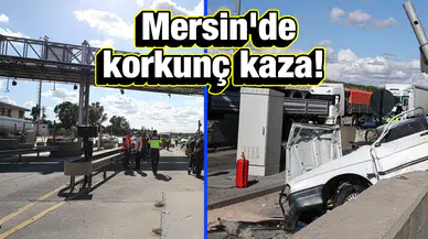 Otoyol gişelerinde otomobil bariyerlere uçtu: 2 ölü!