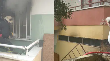 Alanya'da 4 katlı binada korkutan yangın!