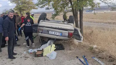 Yozgat'ta devrilen otomobilin sürücüsü hayatını kaybetti
