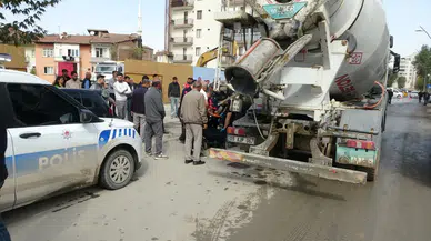 Malatya’da beton mikseri yayaya çarptı: 1 yaralı