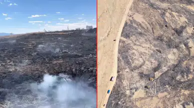 Çankırı'da arazi yangını!