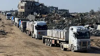UNRWA duyurdu: Bugün yaklaşık 170 kamyon Gazze Şeridi'ne girdi