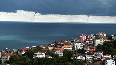 Zonguldak’ta denizde hortum oluştu: Vatandaşların kamerasına yansıdı