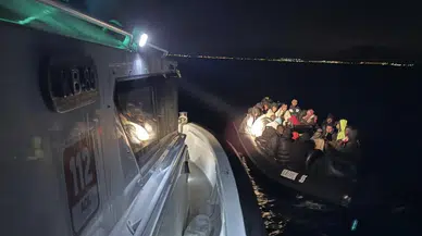 İzmir’de 41 düzensiz göçmen yakalandı ve kurtarıldı