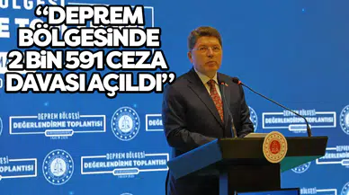 Bakan Tunç, Deprem Bölgesi Değerlendirme Toplantısı'nda konuştu