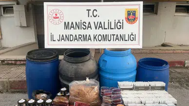 Turgutlu’da kaçak alkol ve tütün operasyonu
