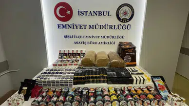 İstanbul'da kaçak içki ve tütün operasyonu!