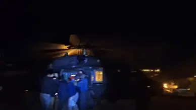 Van’da 4 metre yükseklikten düşen genç helikopterle hastaneye kaldırıldı