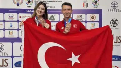 Milli atıcılar Damla Köse ve Mert Nalbant, dünya 3'üncüsü oldu!
