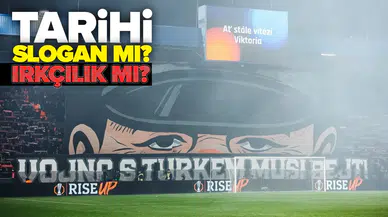 'Türkle savaş' pankartı tartışması