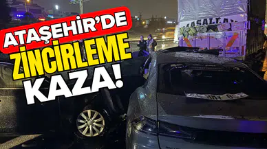 5 araç birbirine girdi: 2'si ağır 6 yaralı!