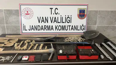 Van’da kaçak kazı operasyonu: 5 kişi suçüstü yakalandı