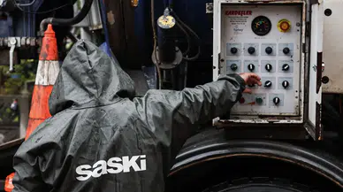 SASKİ’den yoğun yağışa anlık müdahale