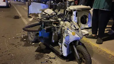 Sancaktepe'de korkunç kaza! Otomobil ile motosiklet çarpıştı