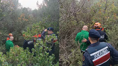 Bursa'da ormanlık alanda mahsur kalan kişi AFAD ekiplerince kurtarıldı