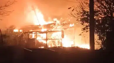 Tekirdağ’da iş yerinde yangın paniği!