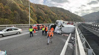 Bolu Dağı Tüneli viyadüklerindeki zincirleme kaza!